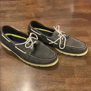 Sperry Topsider Navy Leather Surf Boat Shoes
